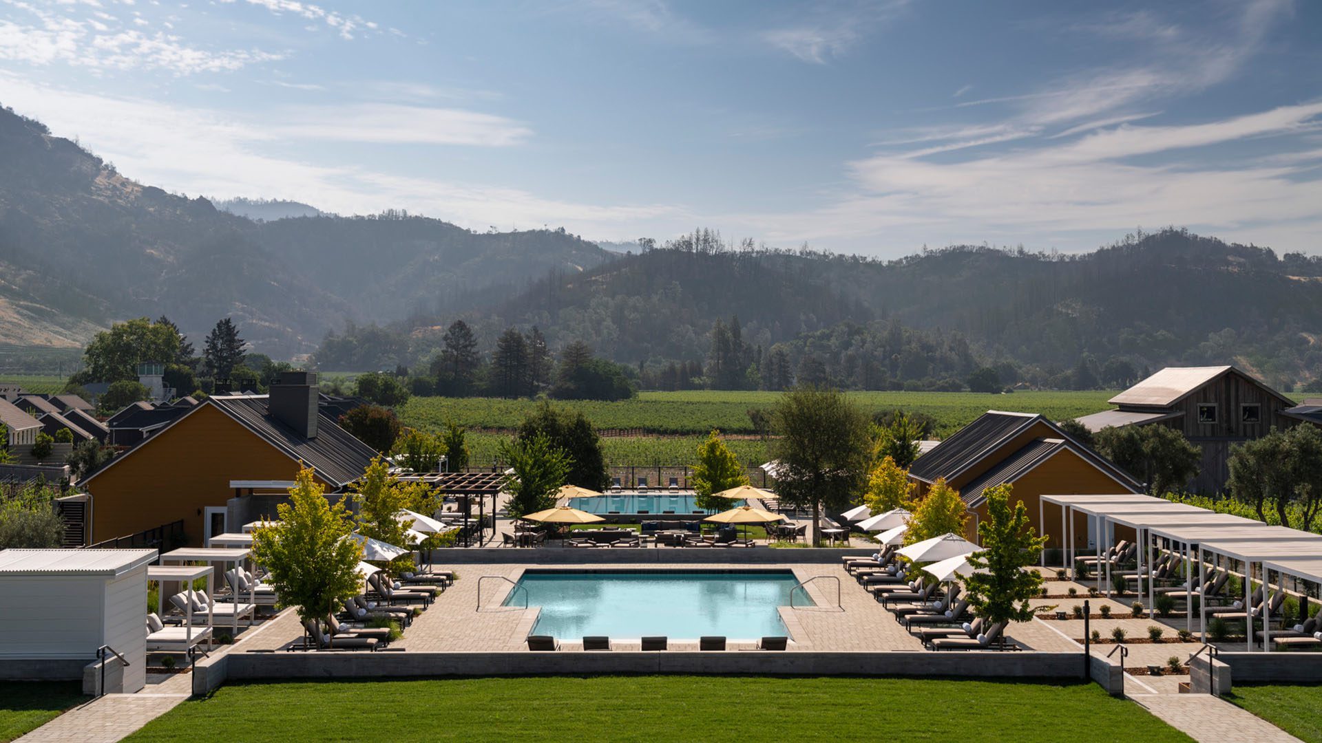 Four Seasons Resort Napa Valley View Overlooking Pools