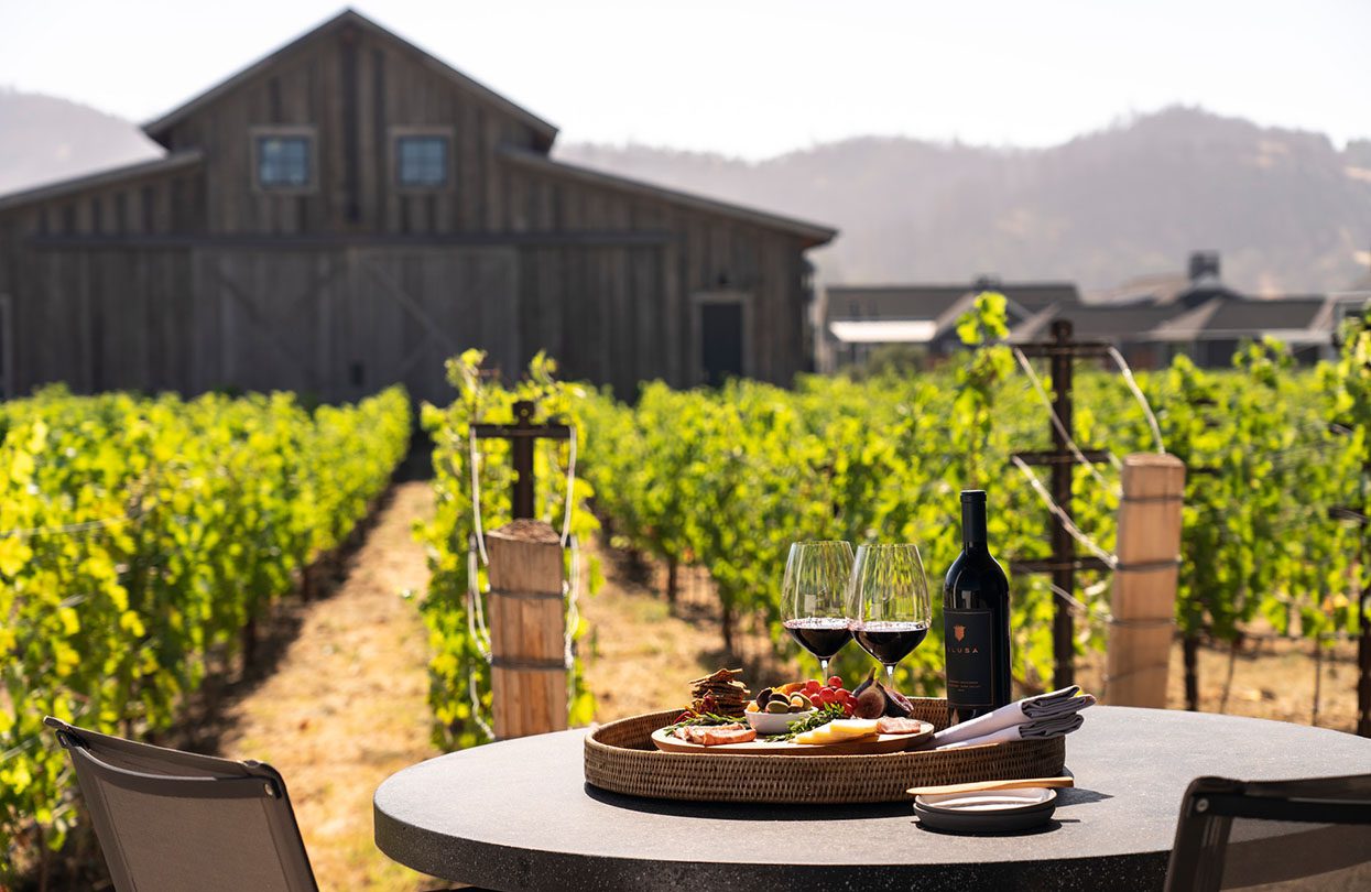 Outdoor Picnic in the Vineyard at Four Seasons Resort Napa Valley