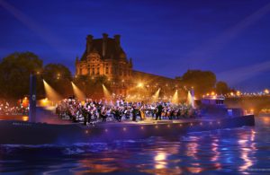 The floating symphony orchestra, image by Paris 2024, Florian Hulleu