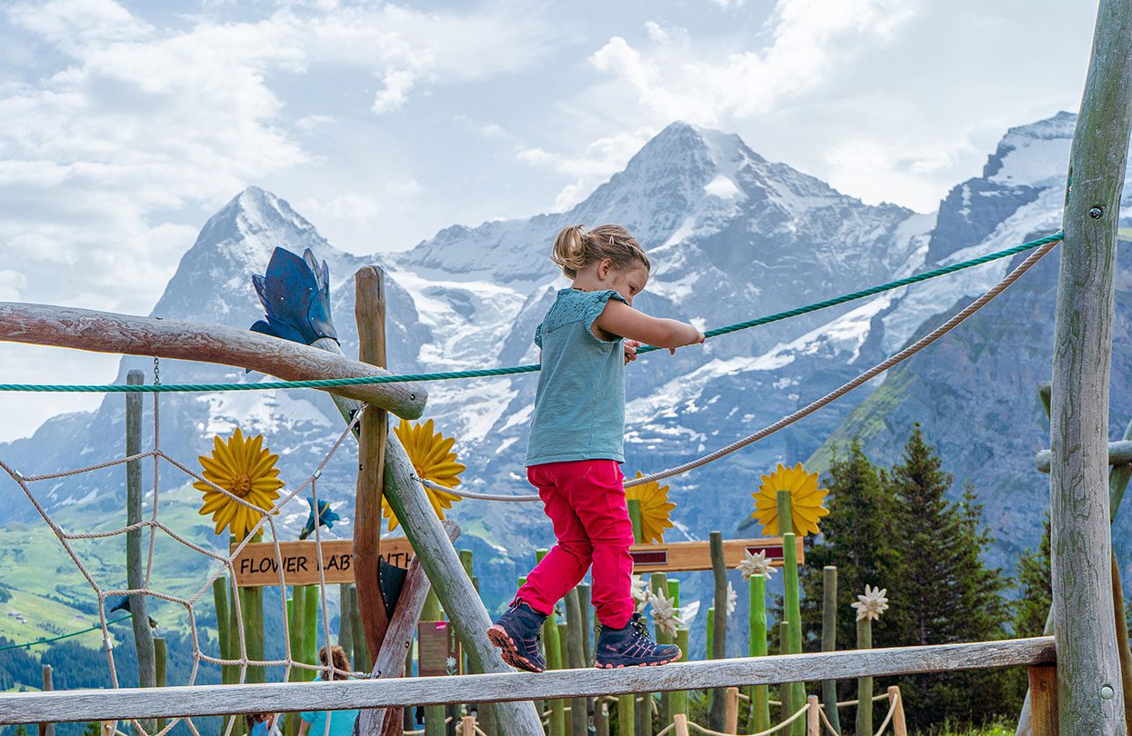 Fun activities for the young ones at Flower Park, at Allmendhubel, photo credit Swiss Tourism Board