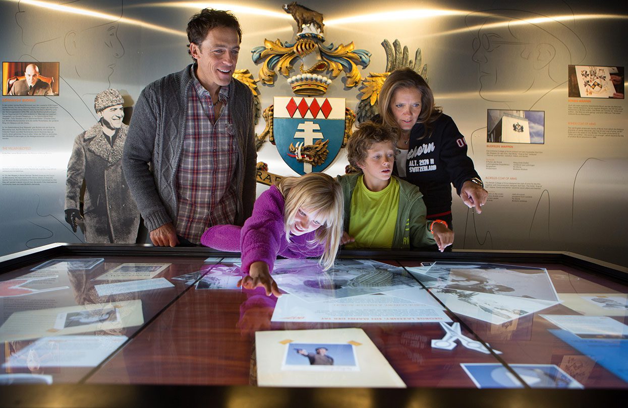 The interactive exhibition of Bond Word at Schilthorn, photo credit Swiss Tourism Board