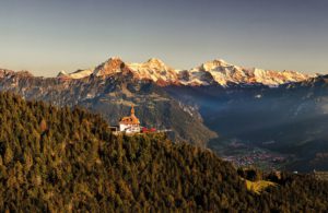 Right by Interlaken, and reached in only ten minutes by funicular railway from the centre of town, Harder Kulm is a throne fit for royalty, © Jungfraubahnen