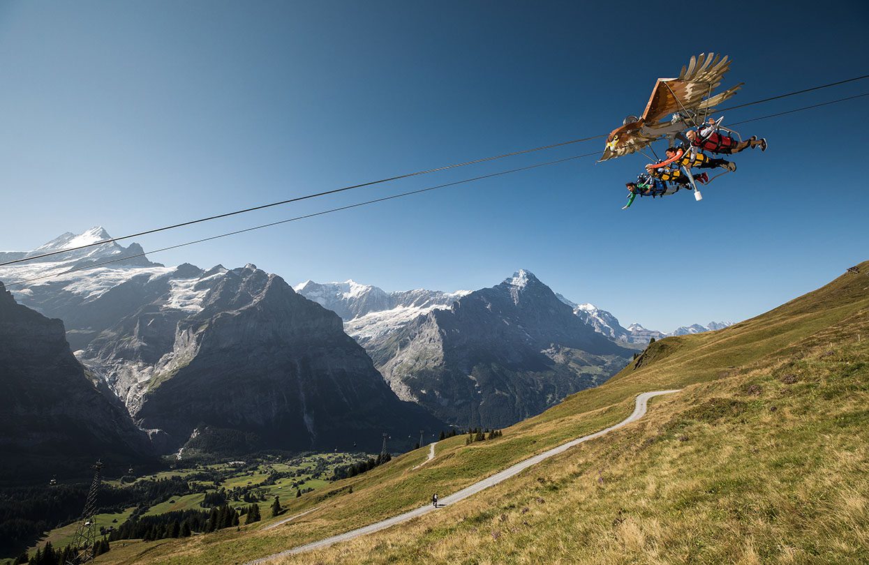 Grindelwald First - the four passenger First Glider, © Jungfraubahnen