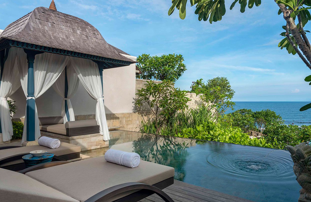 Jumeirah Bali's ocean view from the villa's terrace