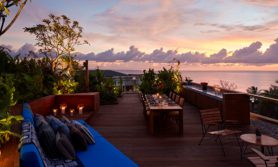 Potato Head Suites rooftop sunset in Seminyak Bali