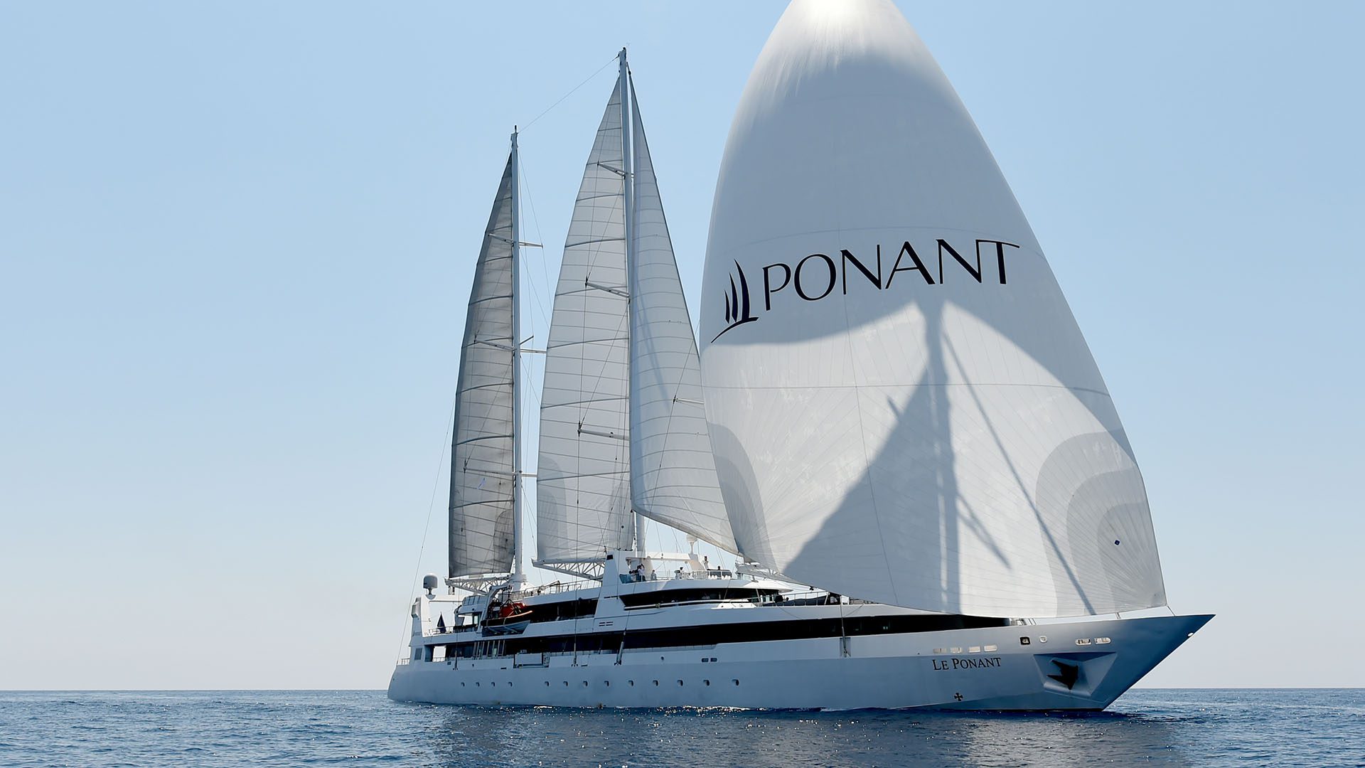 Three masted Sailing Yacht Le Ponant, Image by Ponant, Nathalie Michel