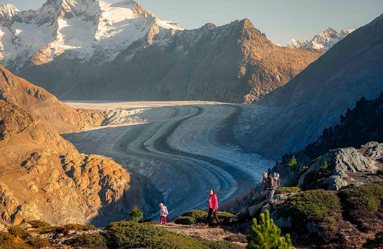 Aletsch Glacier, a UNESCO World Heritage Site, image credit Switzerland Tourism