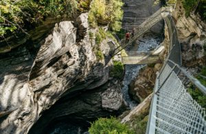 Spectacular walkway that hugs the sinuous lines of the Dala gorge, image credit Switzerland Tourism