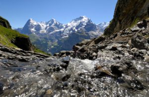 Inspiring views of waterfalls and mountains, coupled with fresh alpine air when in Switzerland, image by Schilthorn Tourism