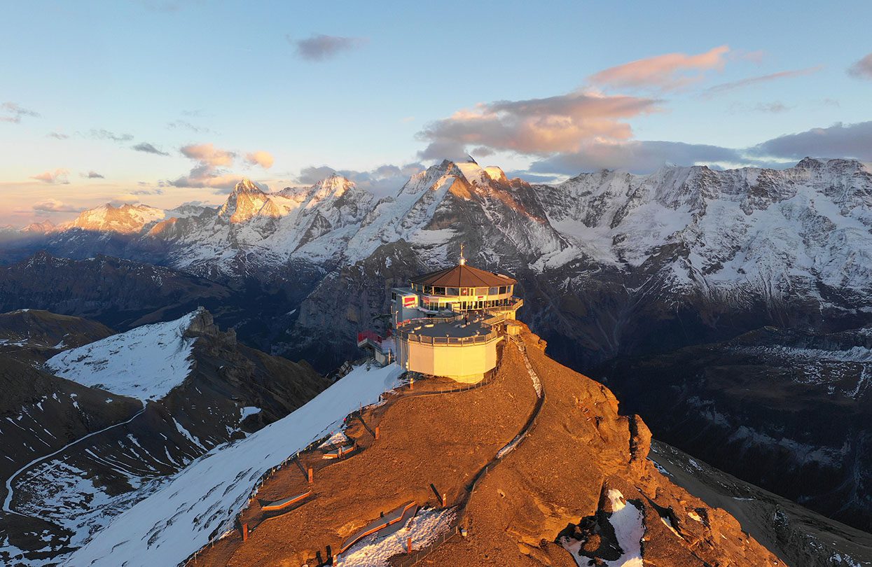 Piz Gloria, at the top of Schilthorn, image by Schilthorn Tourism