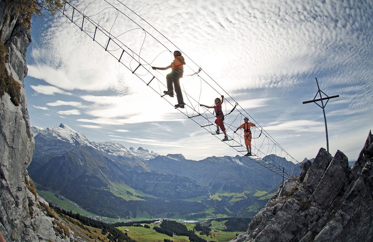 Via Ferratas in the Brunni area, image by Switzerland Tourism