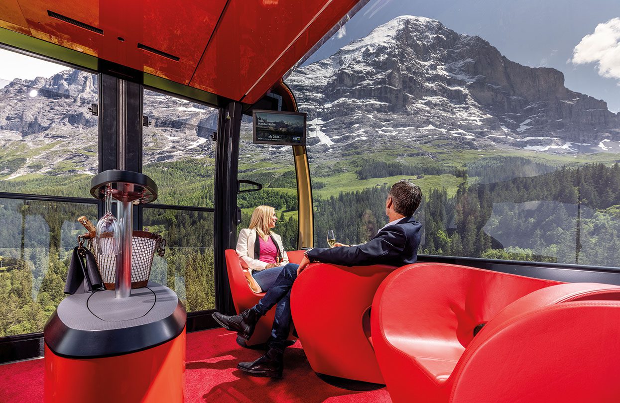 Eiger Express’s VIP Gondola, image by Switzerland Tourism