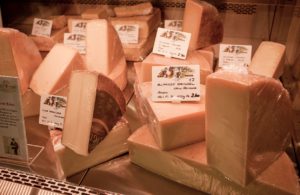A selection of alpine cheese at Eigerness Shop, image by Switzerland Tourism