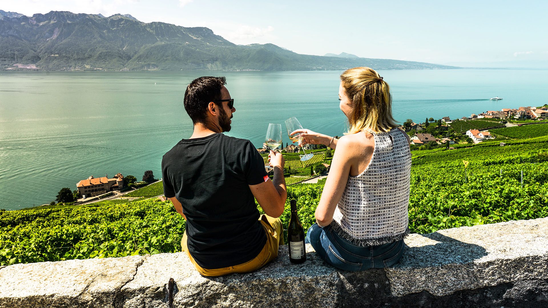 The famous wine terraces of Lavaux, a UNESCO World Heritage Site, image by Maude Rion, Switzerland Tourism
