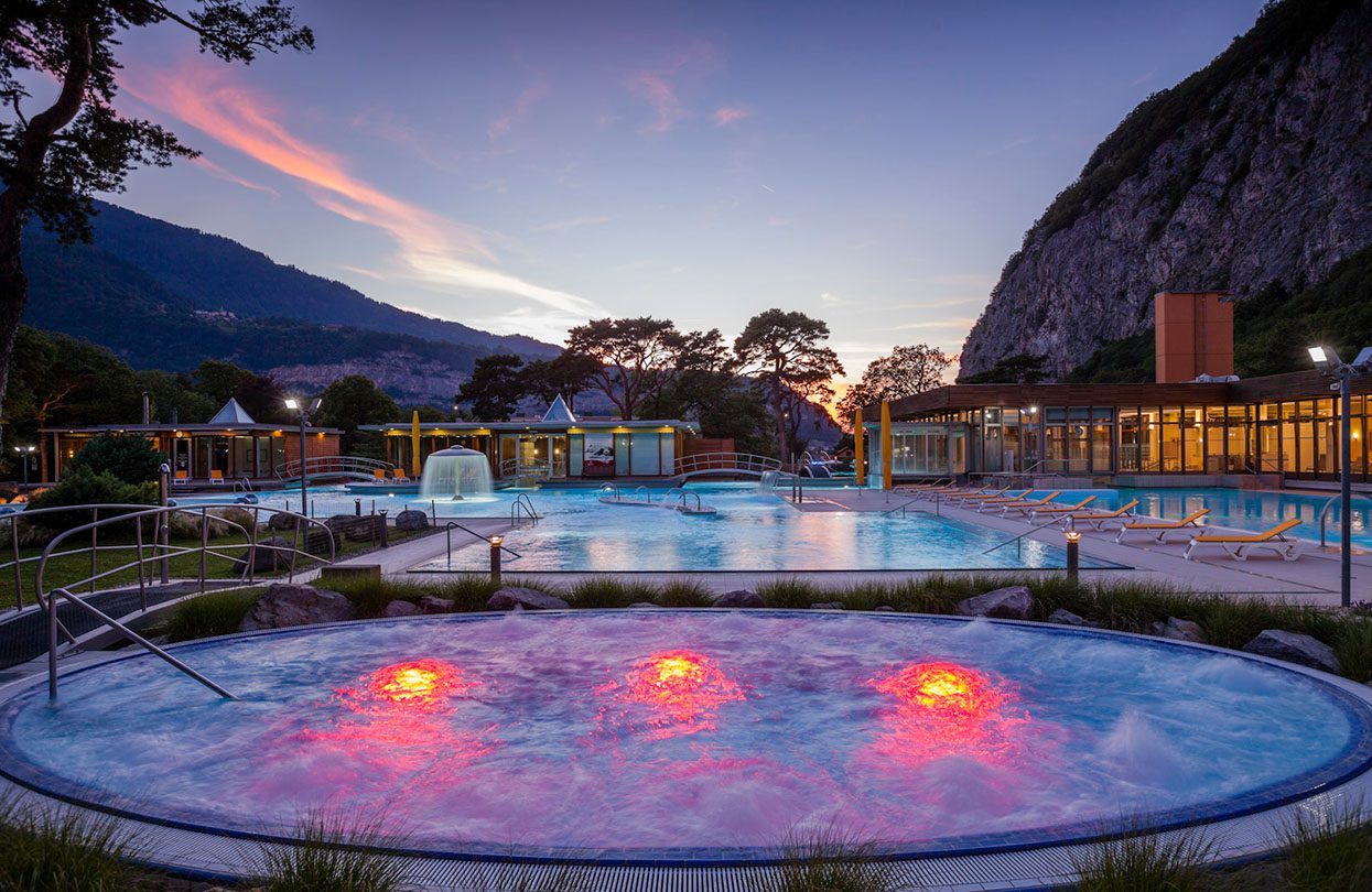 Thermal centre at Lavey-les-Bains, image Les Bains de Lavey