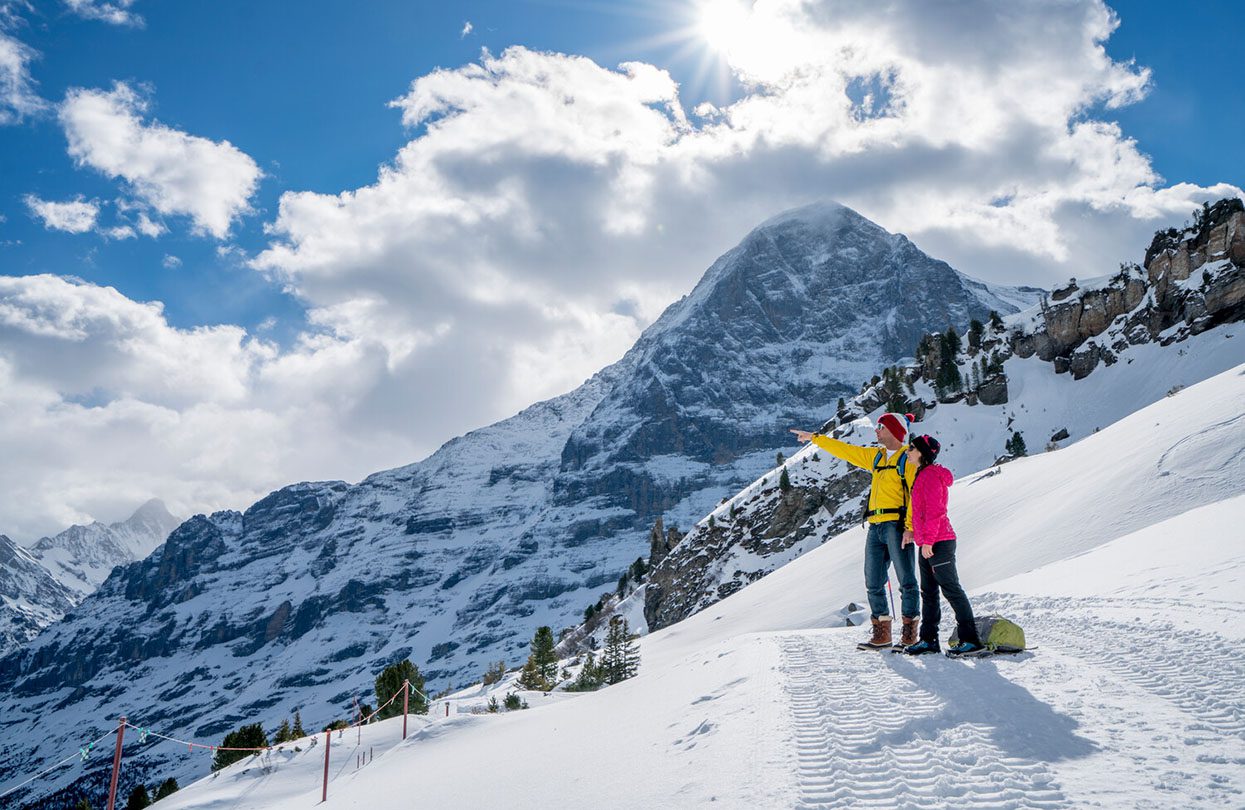 A hike on the Männlichen - Kleine Scheidegg trail, image by David Birri, Switzerland Tourism