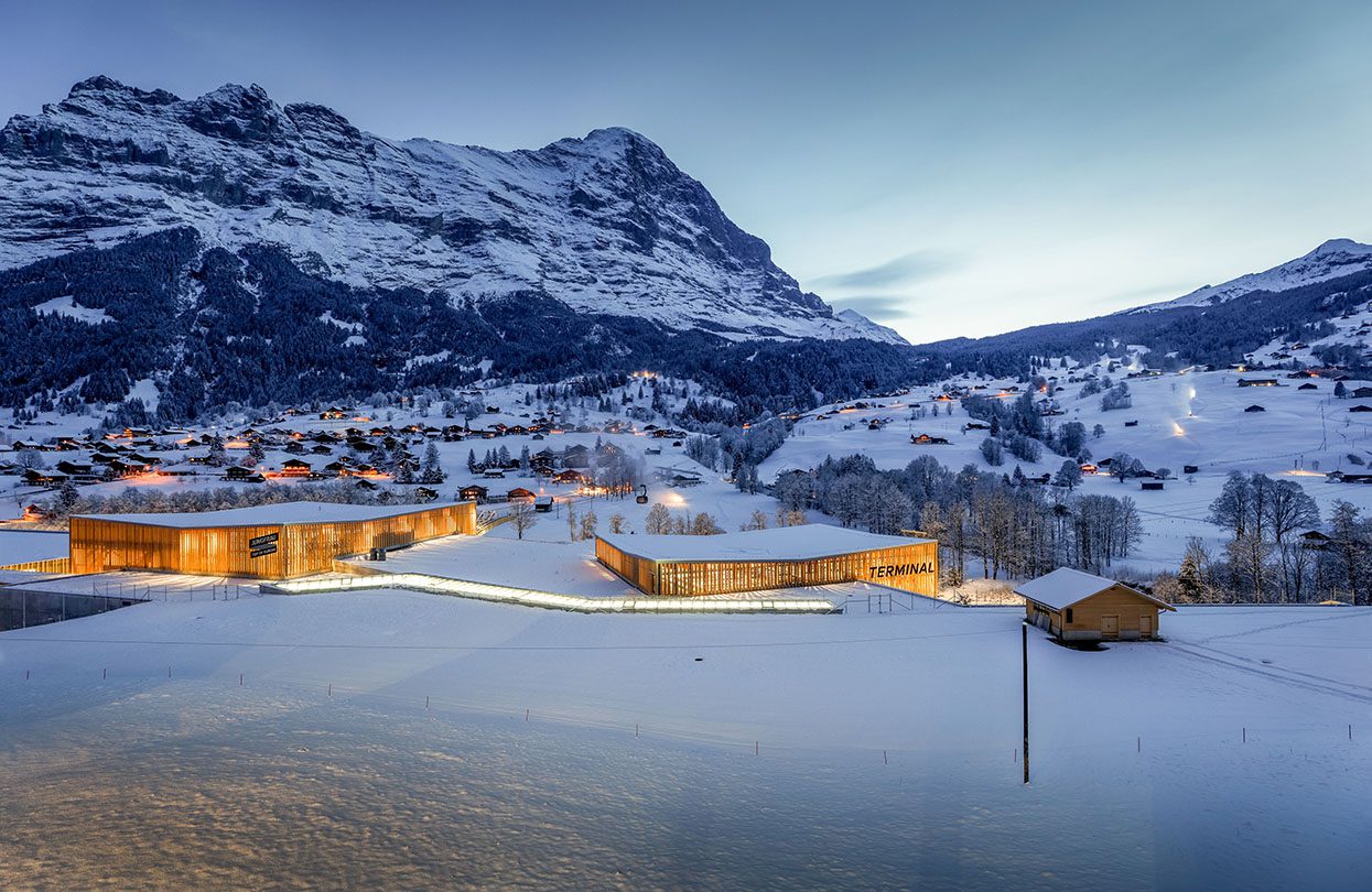 Grindelwald Terminal looks gorgeous in winter, image by Jungfraubahnen, Switzerland Tourism