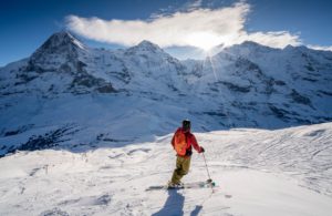 Skiing in Grindelwald, image by David Birri, Switzerland Tourism