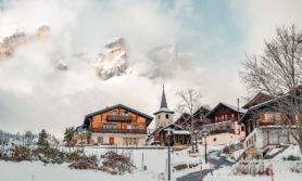 The dramatic landscape of the alpine village of Leukerbad, image by MyLeukerbadAG