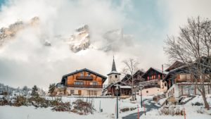 The dramatic landscape of the alpine village of Leukerbad, image by MyLeukerbadAG