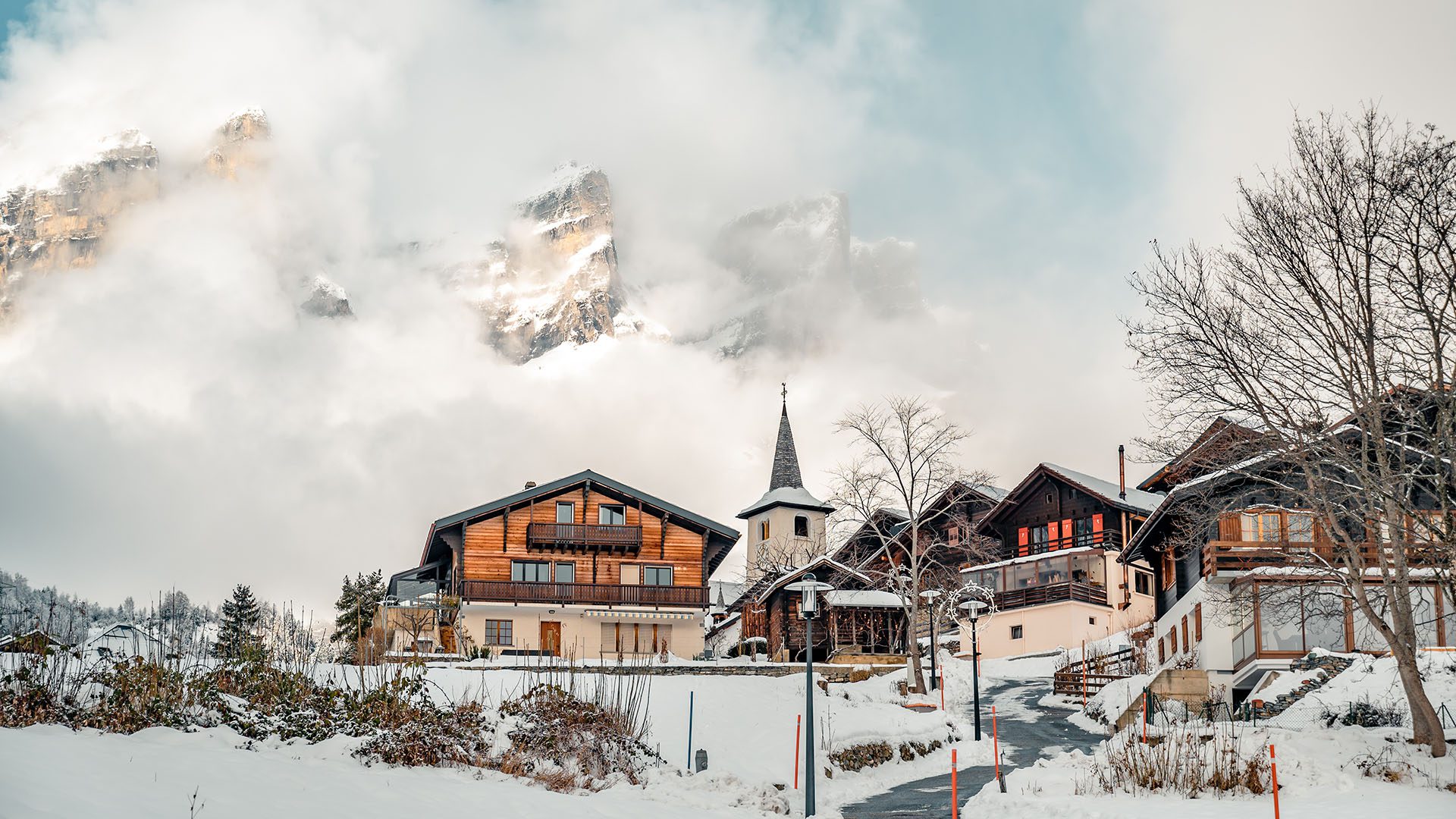 The dramatic landscape of the alpine village of Leukerbad, image by MyLeukerbadAG