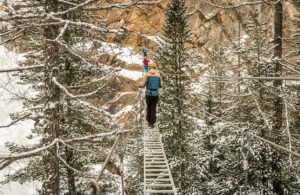 An adventurous winter spent walking amongst alpine landscape at Saas-Fee, image by SaastalTourismusAG