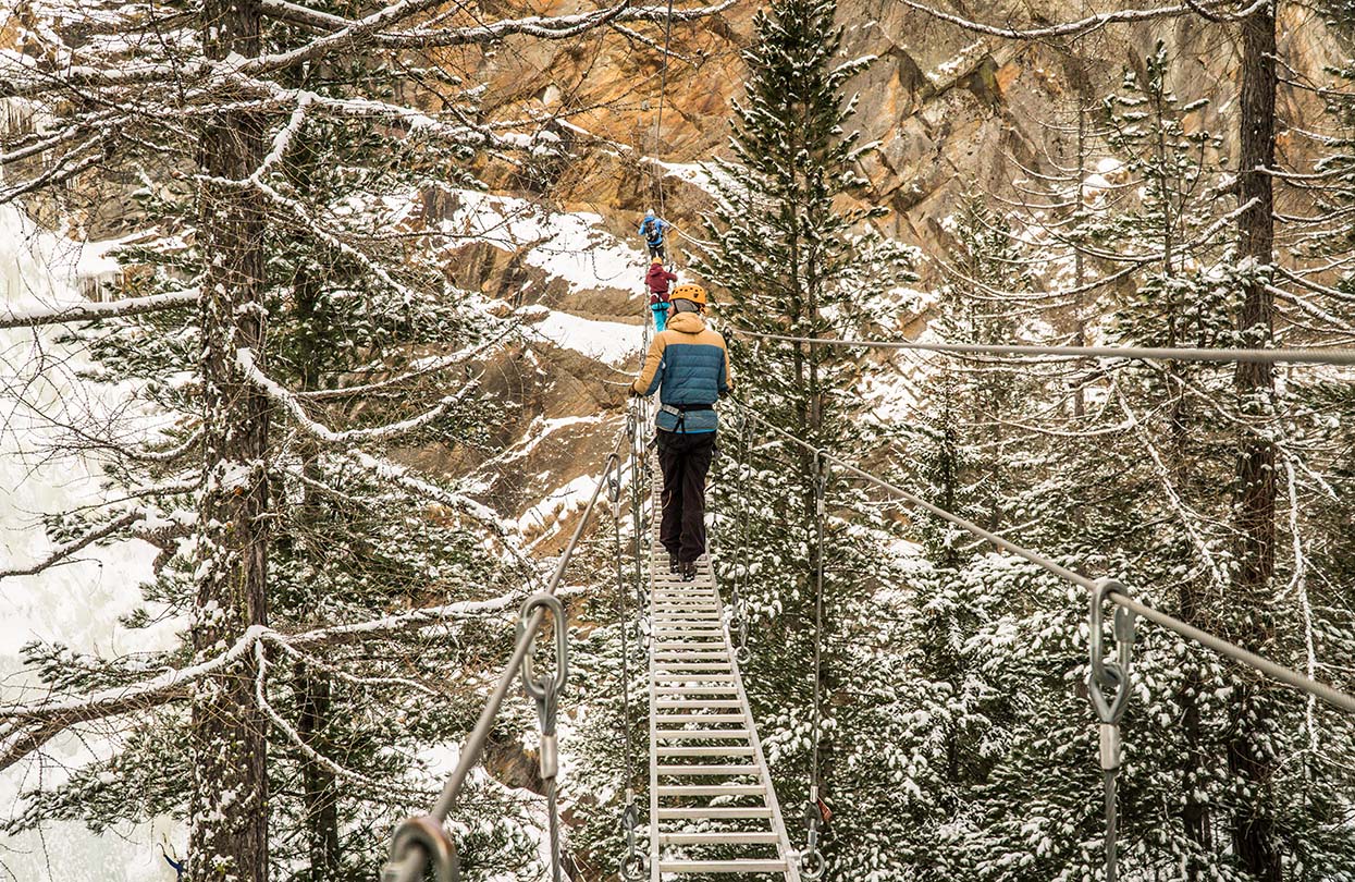 An adventurous winter spent walking amongst alpine landscape at Saas-Fee, image by SaastalTourismusAG