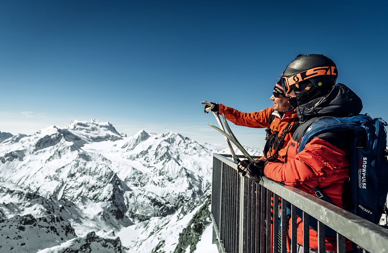 The 360 degree views from Mont Fort, image by Switzerland Tourism