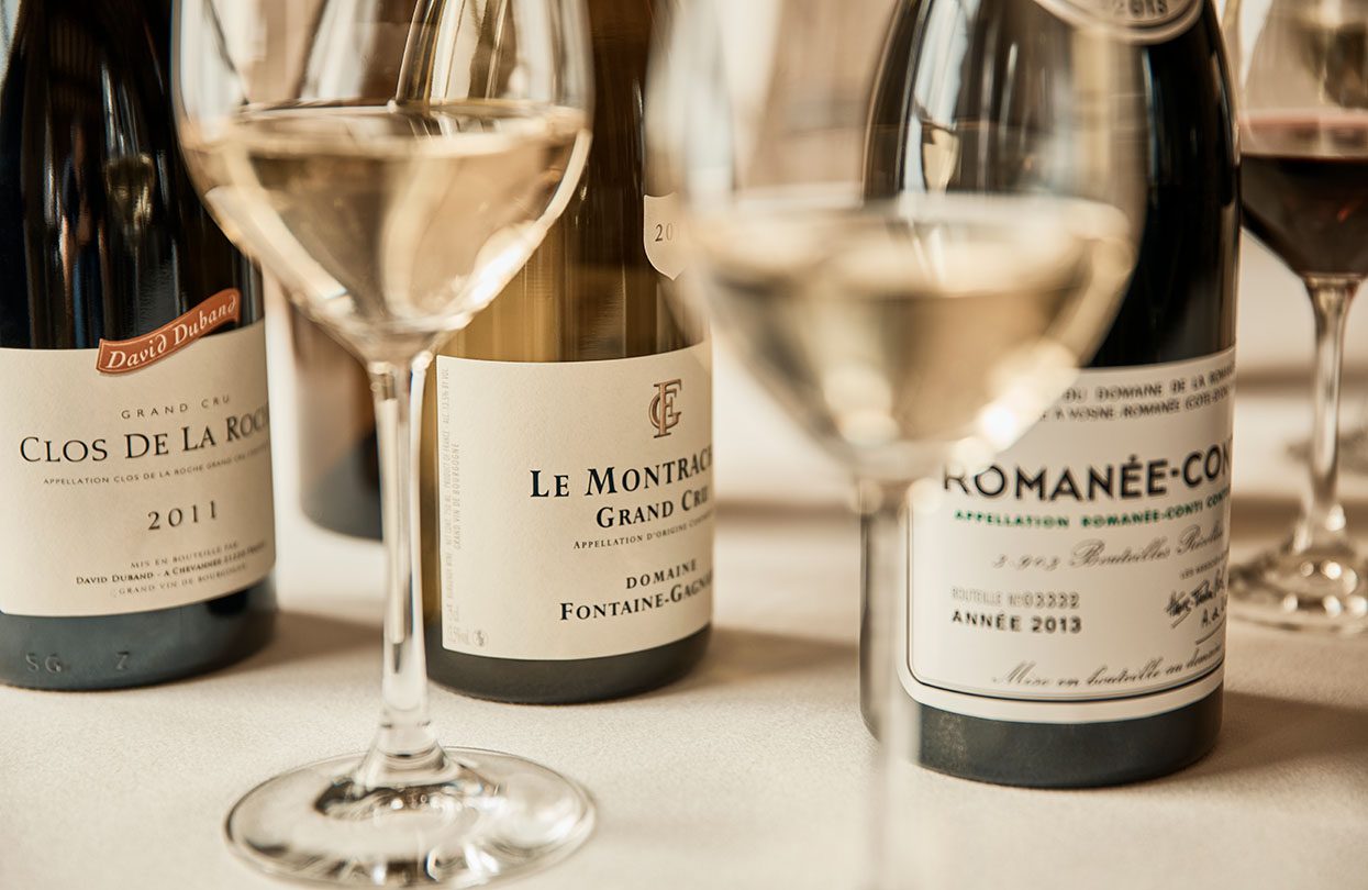 Vintages from Le Montrachet vineyard