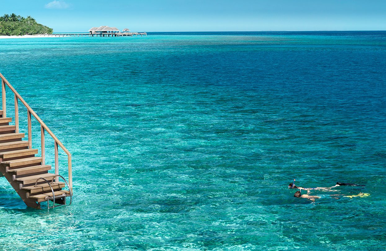 Snorkelling near Over Water Villa