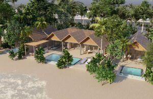 Vakkaru Maldives - Rendering of Three and Four Bedroom Beach Pool Residence