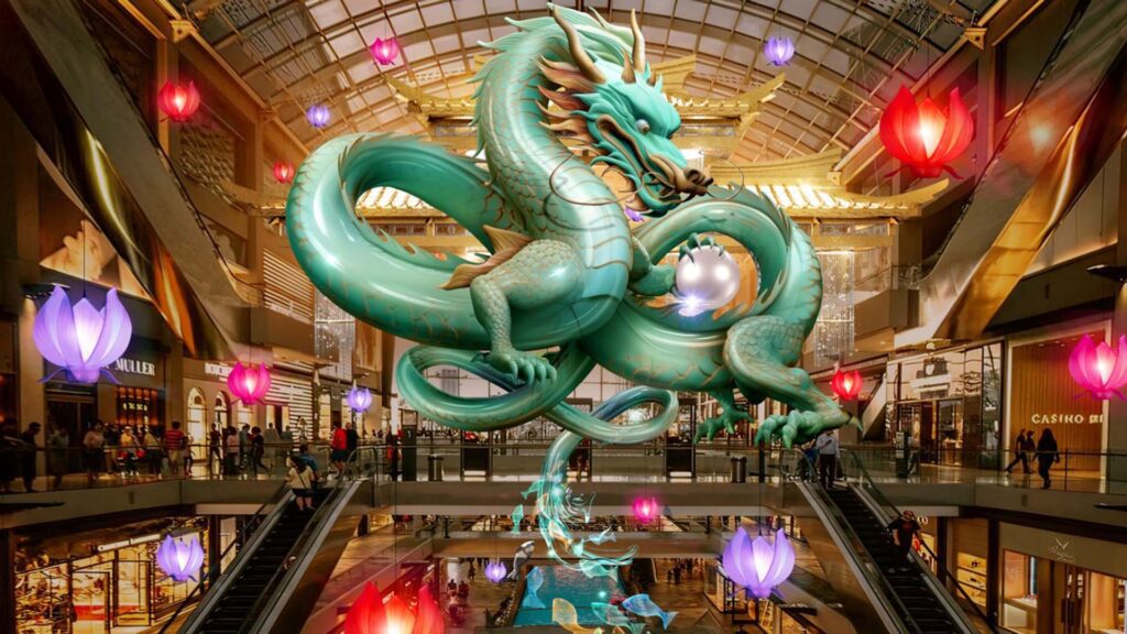 Marina Bay Sands Centre Stage With Singapore's CNY Drone Show