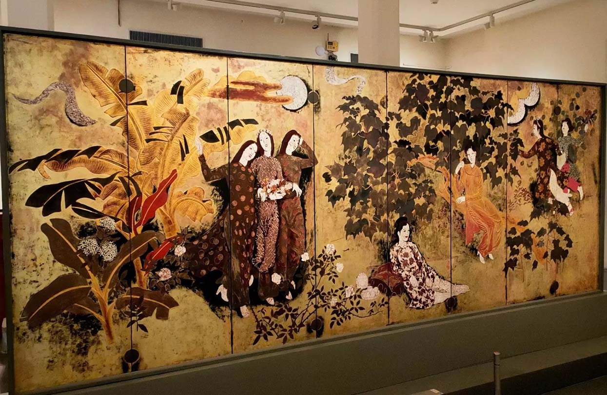 Fine Laque painting in Vietnam