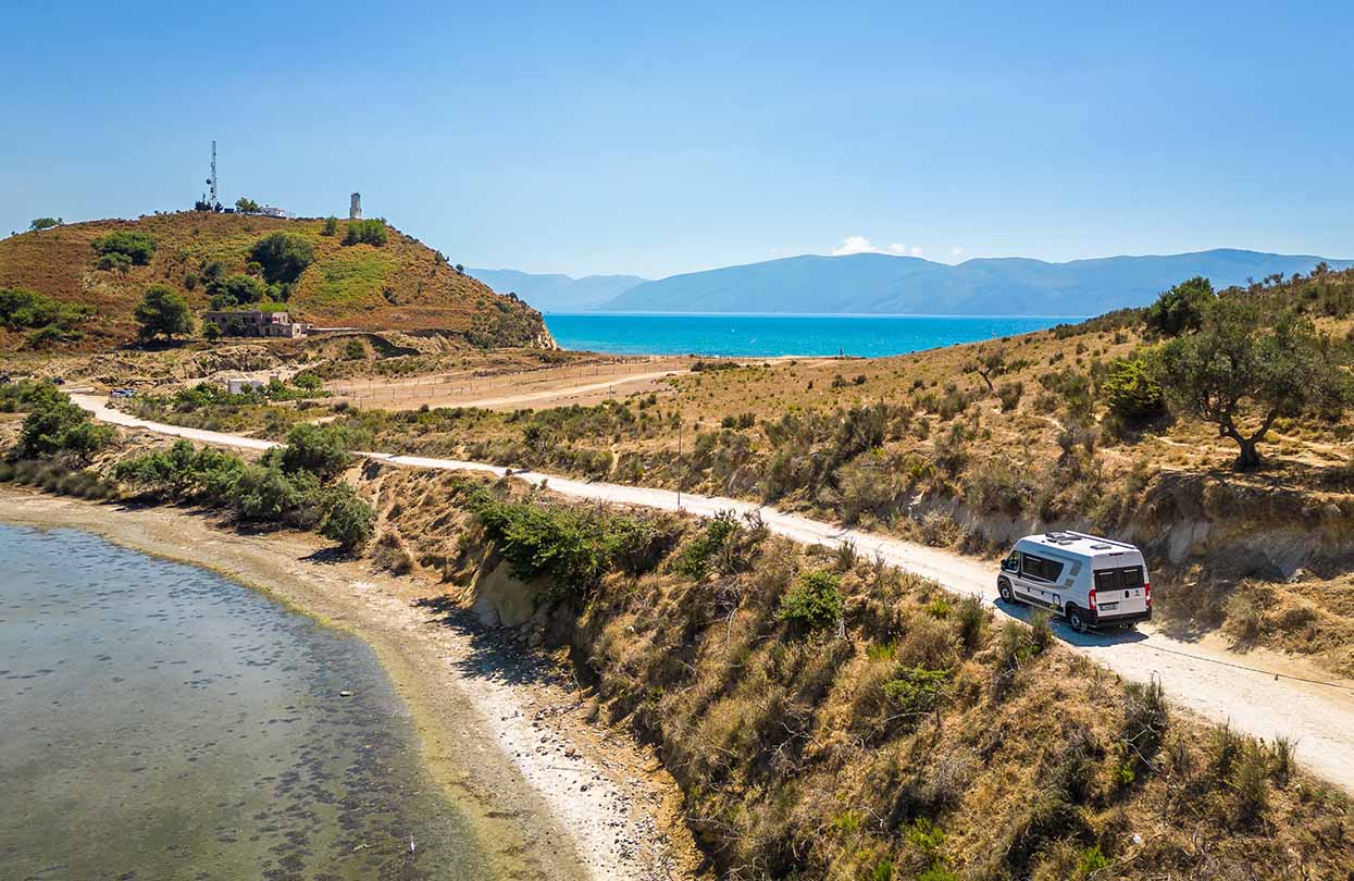 Driving rom Zvernec beach near Vlore, Albania, Image by JGA, Shutterstock