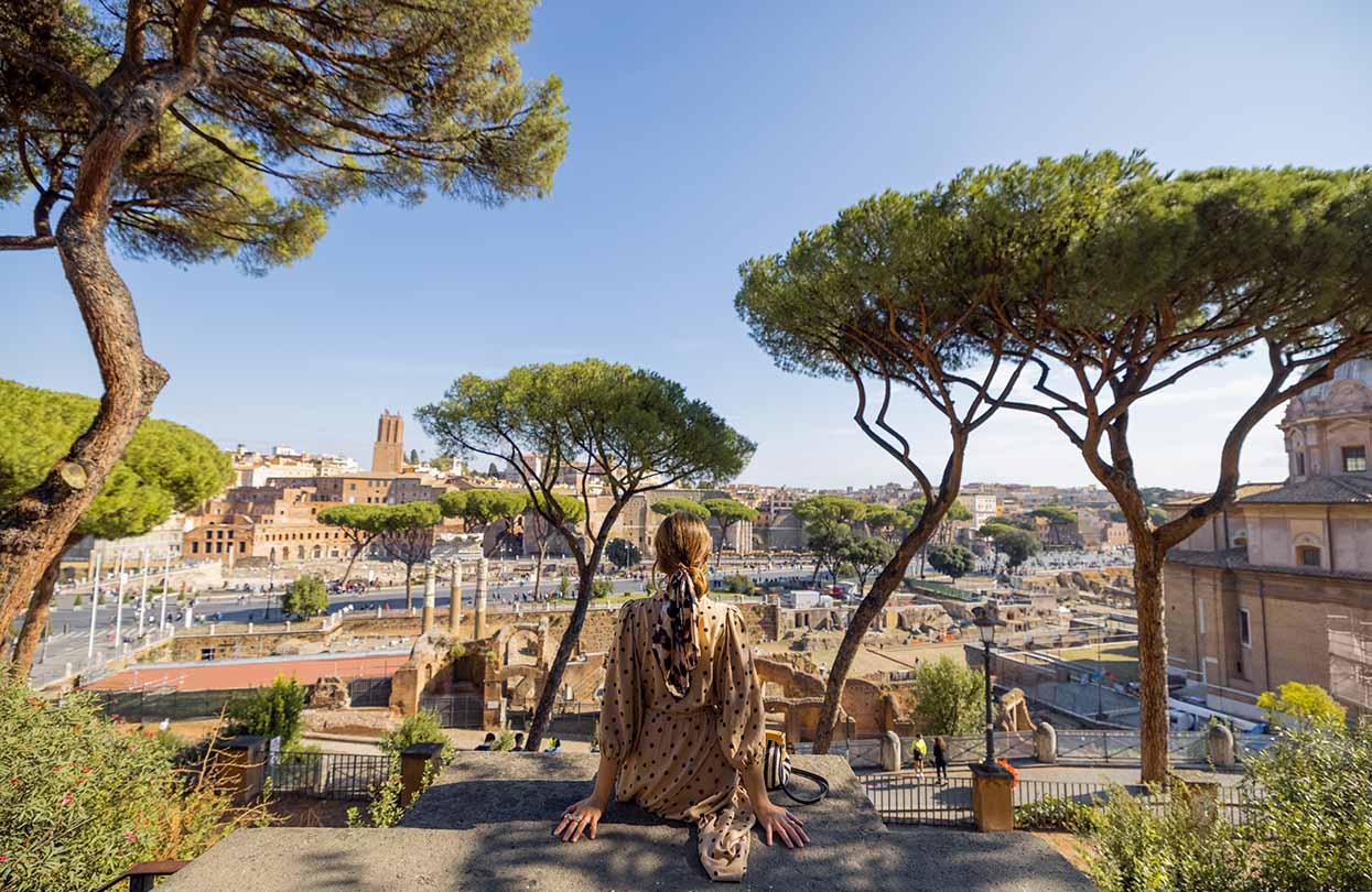 View from above on the old centre of Rome, Image by RossHelen, Shutterstock