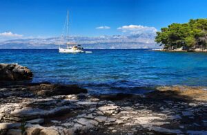 Sailing yacht on the Adriatic Sea, image by senina, Shutterstock