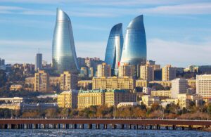 Flame Towers and view of Baku, Image by Lyokin, Shutterstock