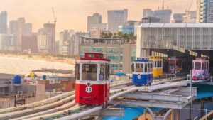 Colorful sky capsule in Busan, Image by f11photo, Shutterstock