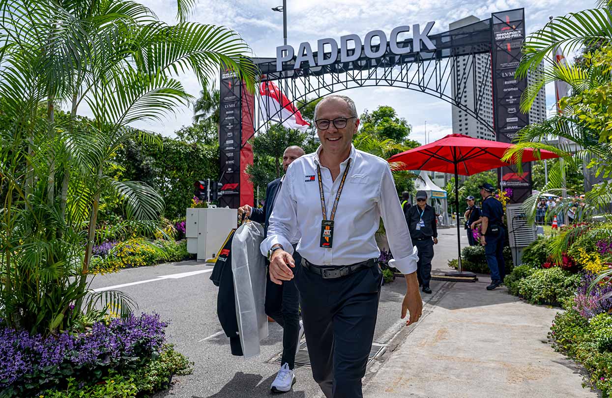 Stefano Domenicali, President and CEO of the F1 Group, image by Motorsport Photography F1, Shutterstock